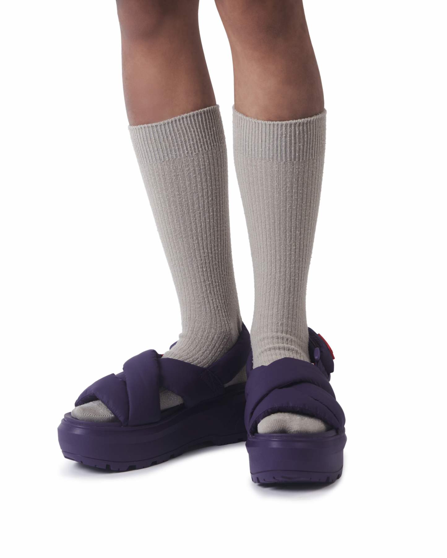 UNISEX CITY REBEL PUFFED CROSSOVER SANDALS