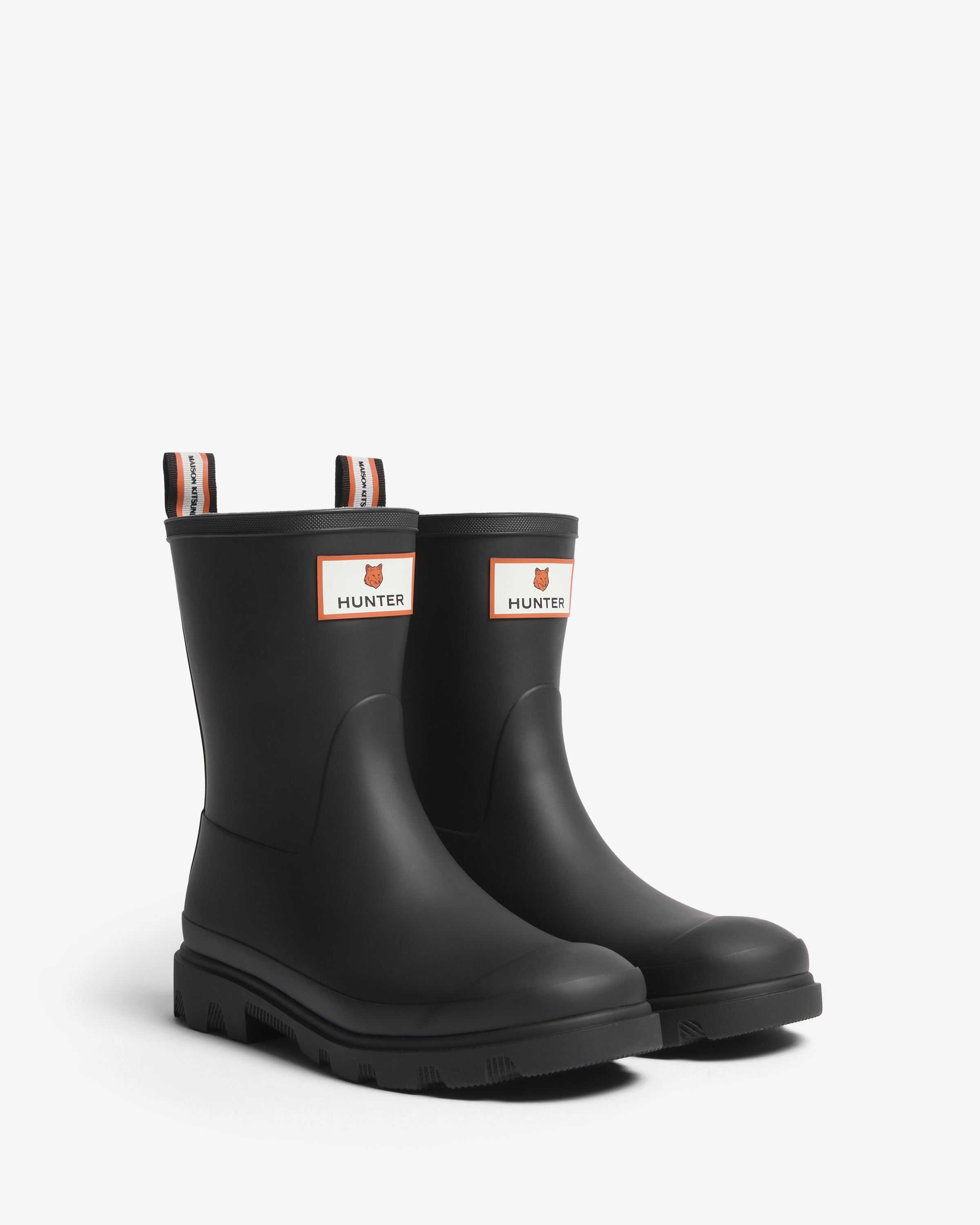 MAISON KITSUNE X HUNTER UNISEX DOWNPOUR SHORT BOOTS