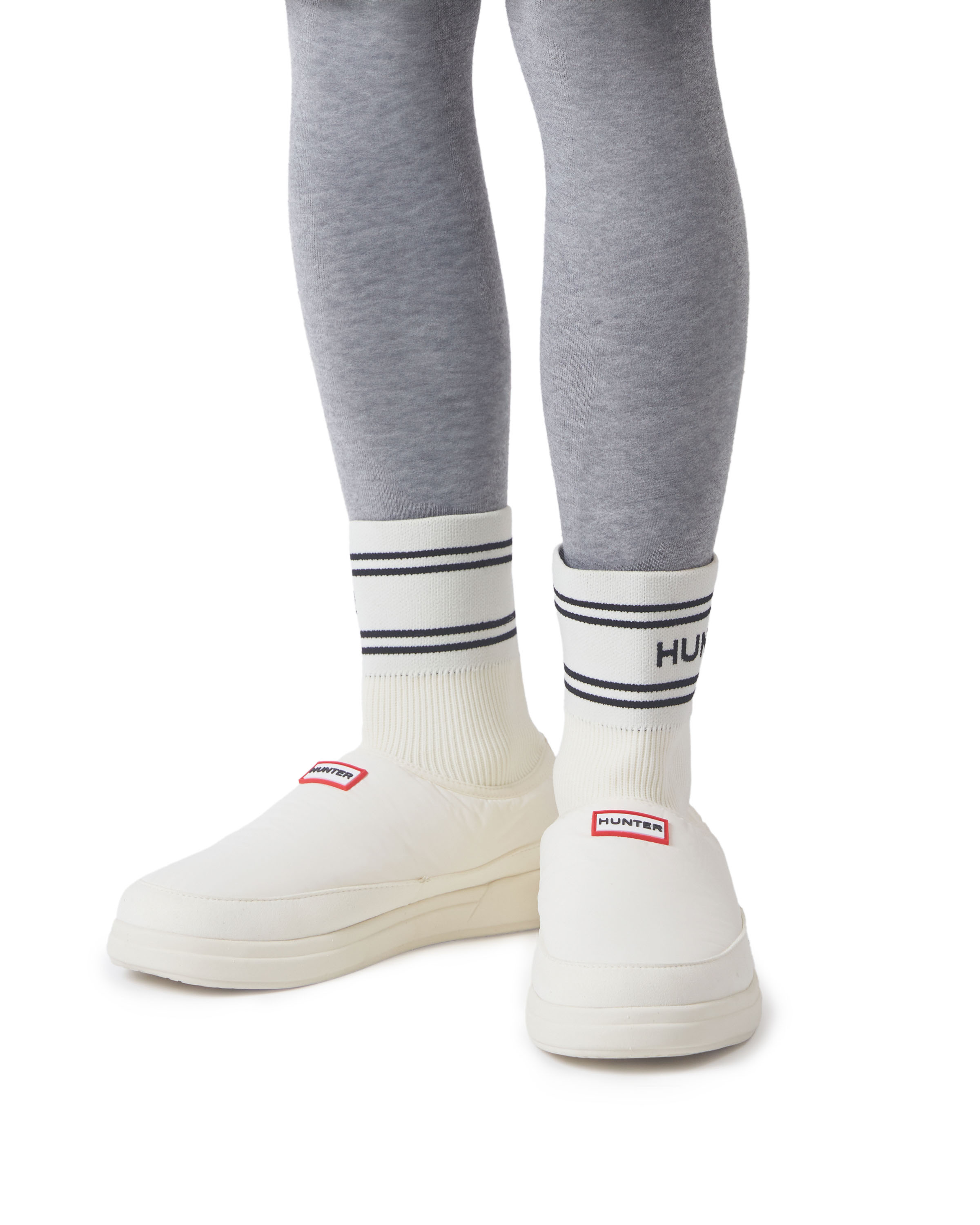 UNISEX IN / OUT HUNTER KNITTED SOCK SLIPPERS