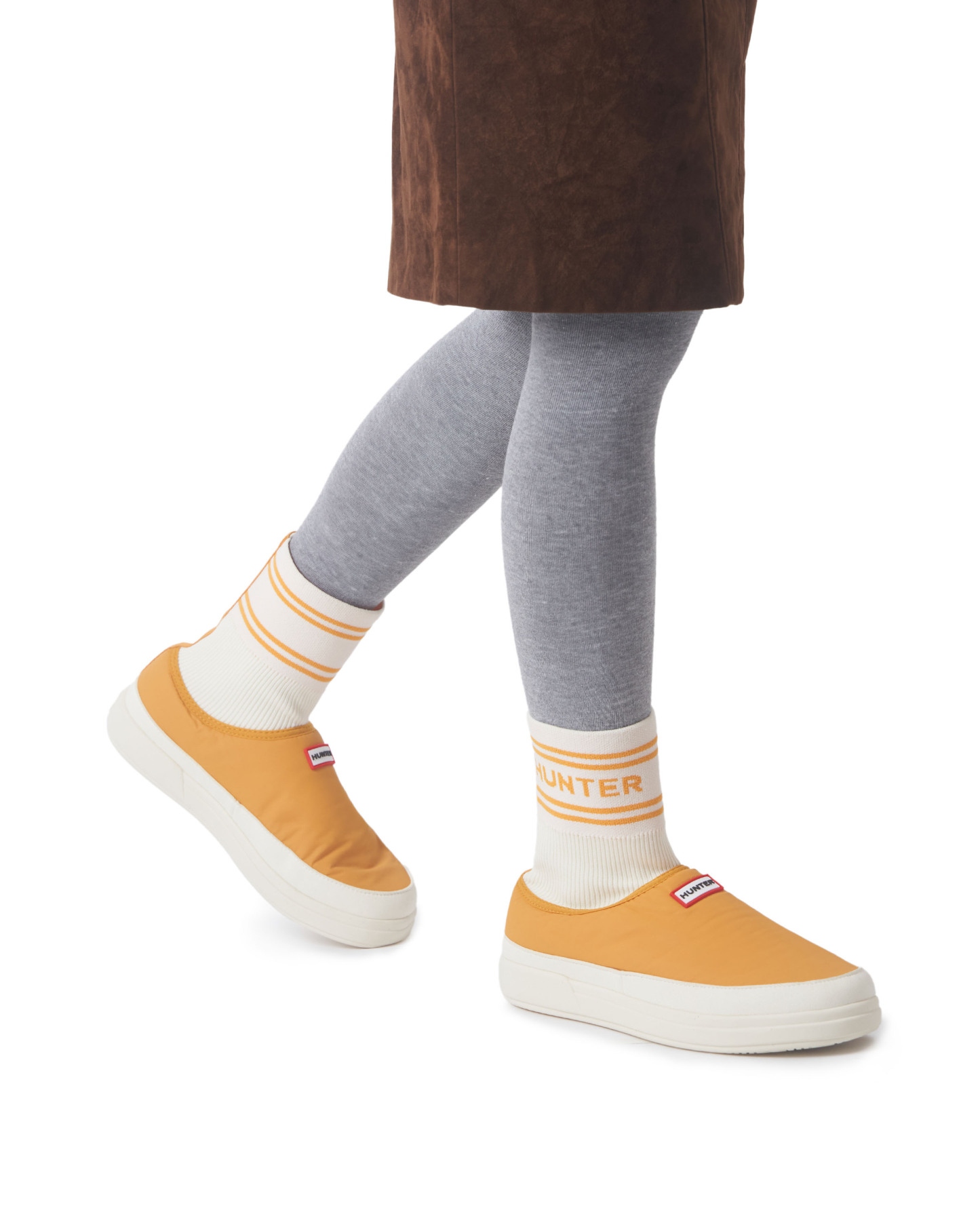 UNISEX IN / OUT HUNTER KNITTED SOCK SLIPPERS