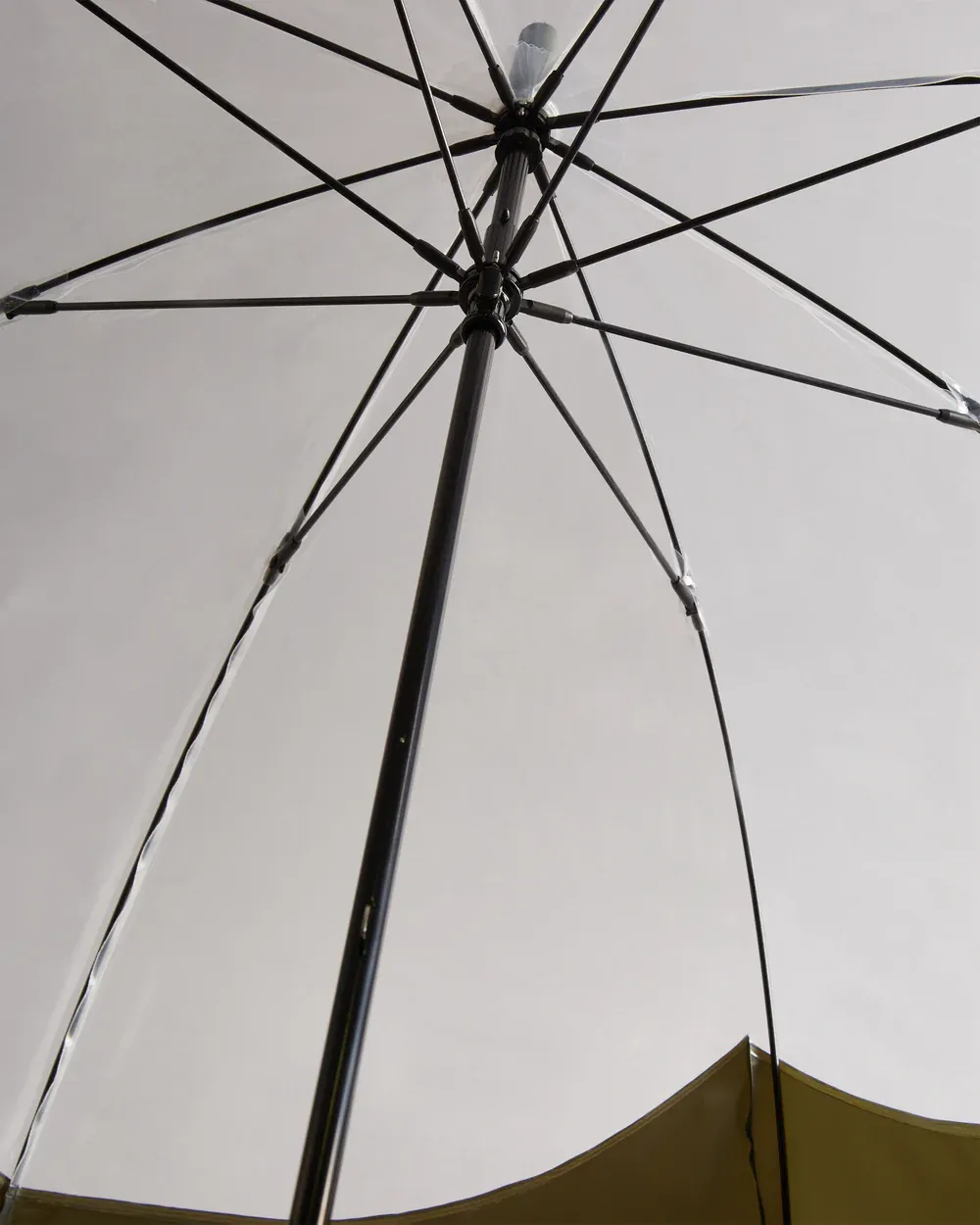 TRANSPARENT MOUSTACHE BUBBLE UMBRELLA