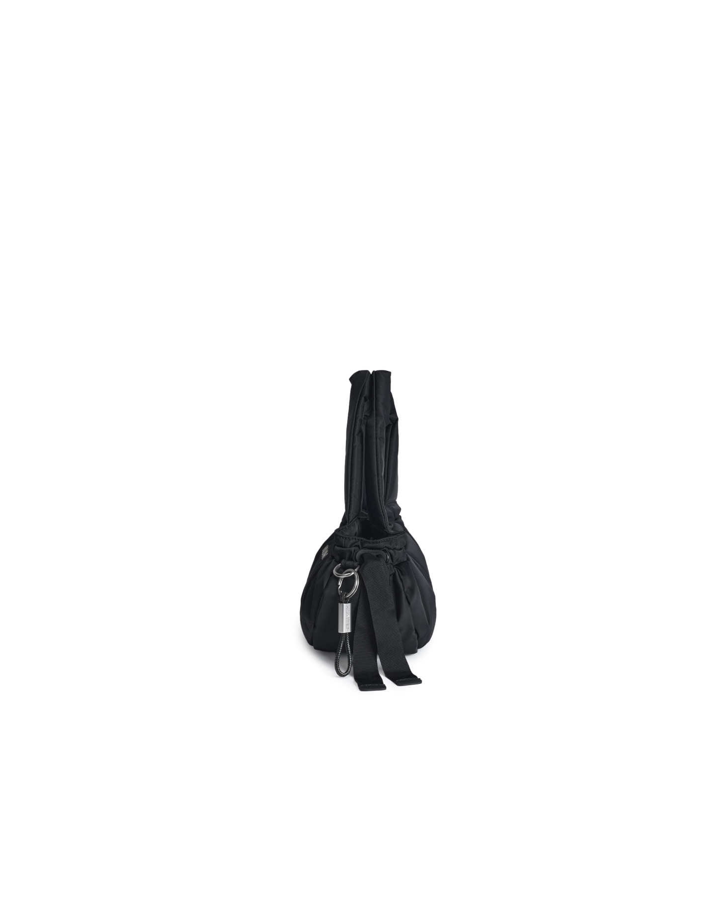 PREMIUM NYLON ROUCHED MINI HOBO