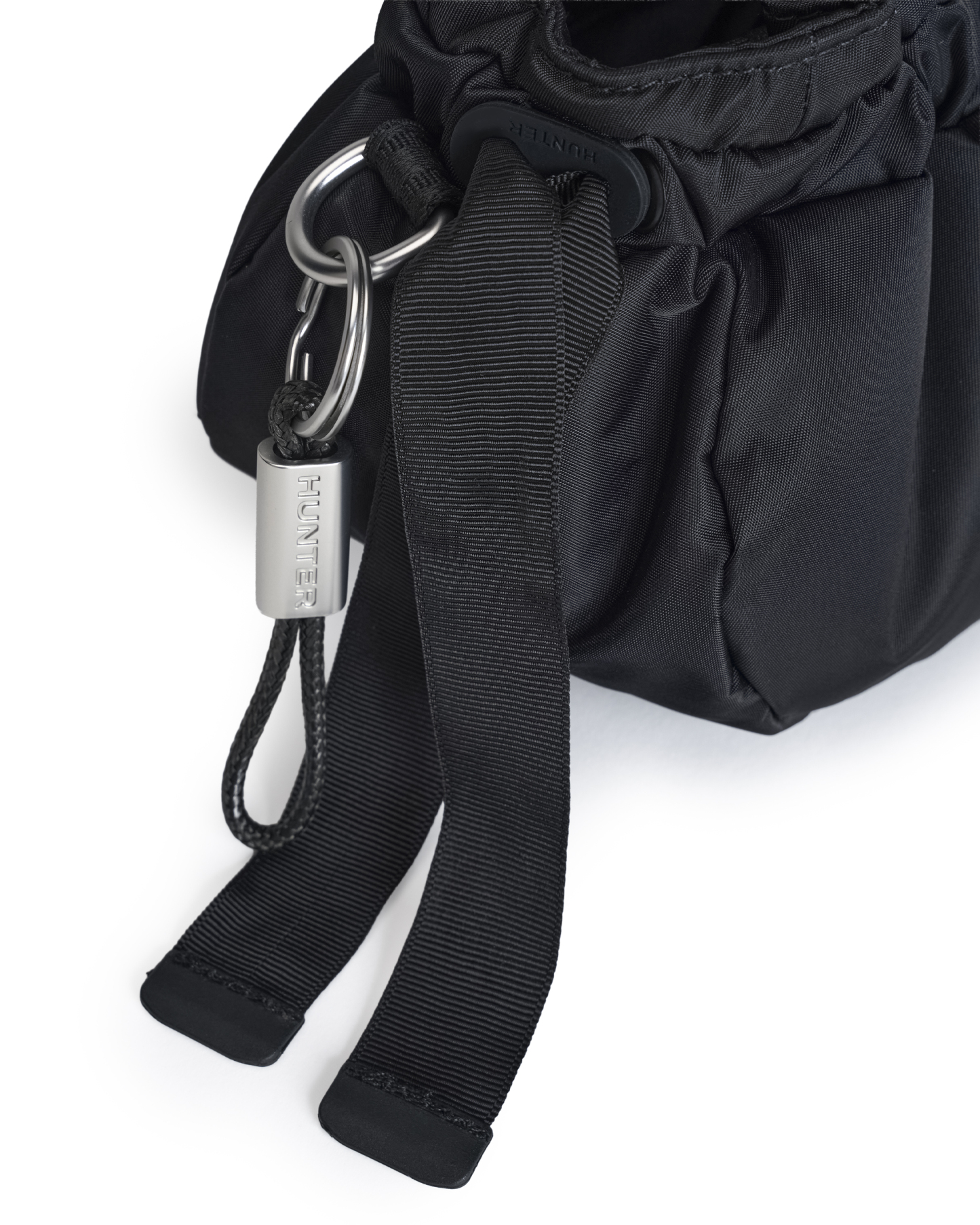 PREMIUM NYLON ROUCHED MINI HOBO