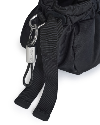 PREMIUM NYLON ROUCHED MINI HOBO
