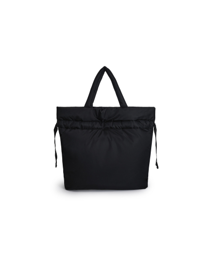 PREMIUM NYLON ROUCHED TOTE
