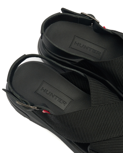 UNISEX CITY REBEL WEBBING CROSS-OVER SANDALS