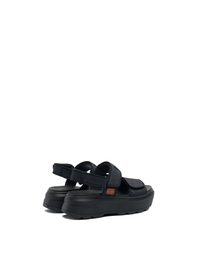 UNISEX DENIM CITY REBEL HEEL STRAP SANDALS