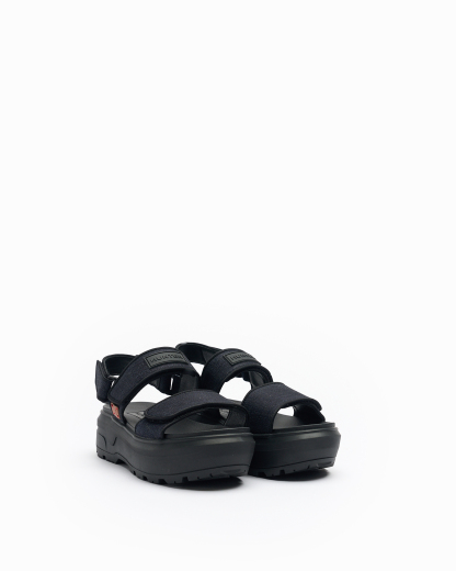 UNISEX DENIM CITY REBEL HEEL STRAP SANDALS