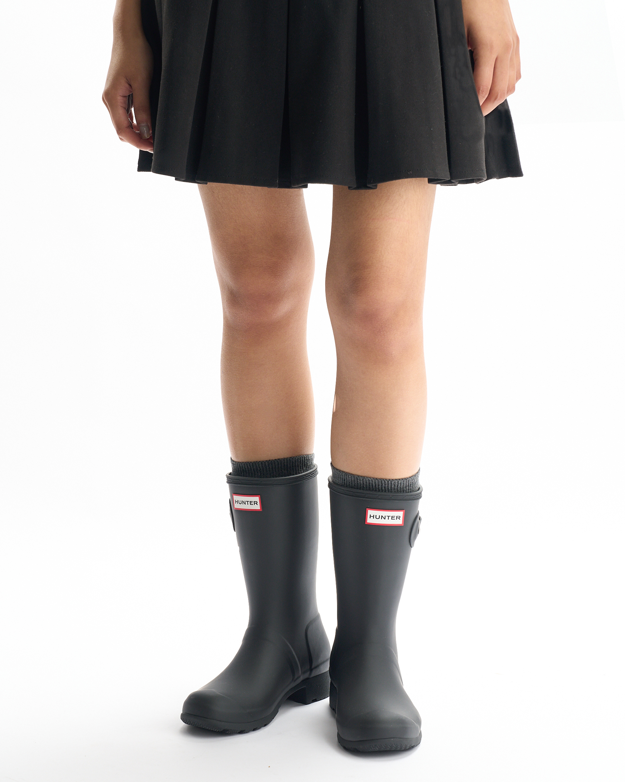 新品未使用！HUNTER ORIGINAL TOUR SHORT Hunter Women's Original Tour Short Packable Rain Boots