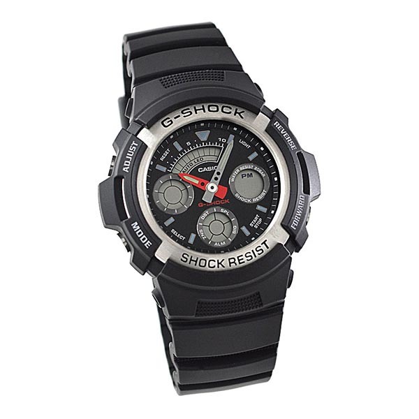 Casio G-Shock AW-590-1A Analog Digital Men Watch Black ozdigitalwatch.com.au