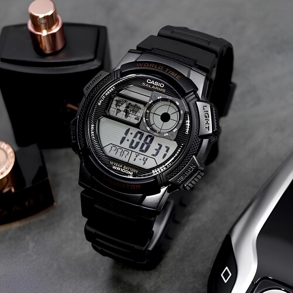 Casio Digital AE-1000W-1A Watch (10-Years Battery Life) (Black) - ozDigitalWatch