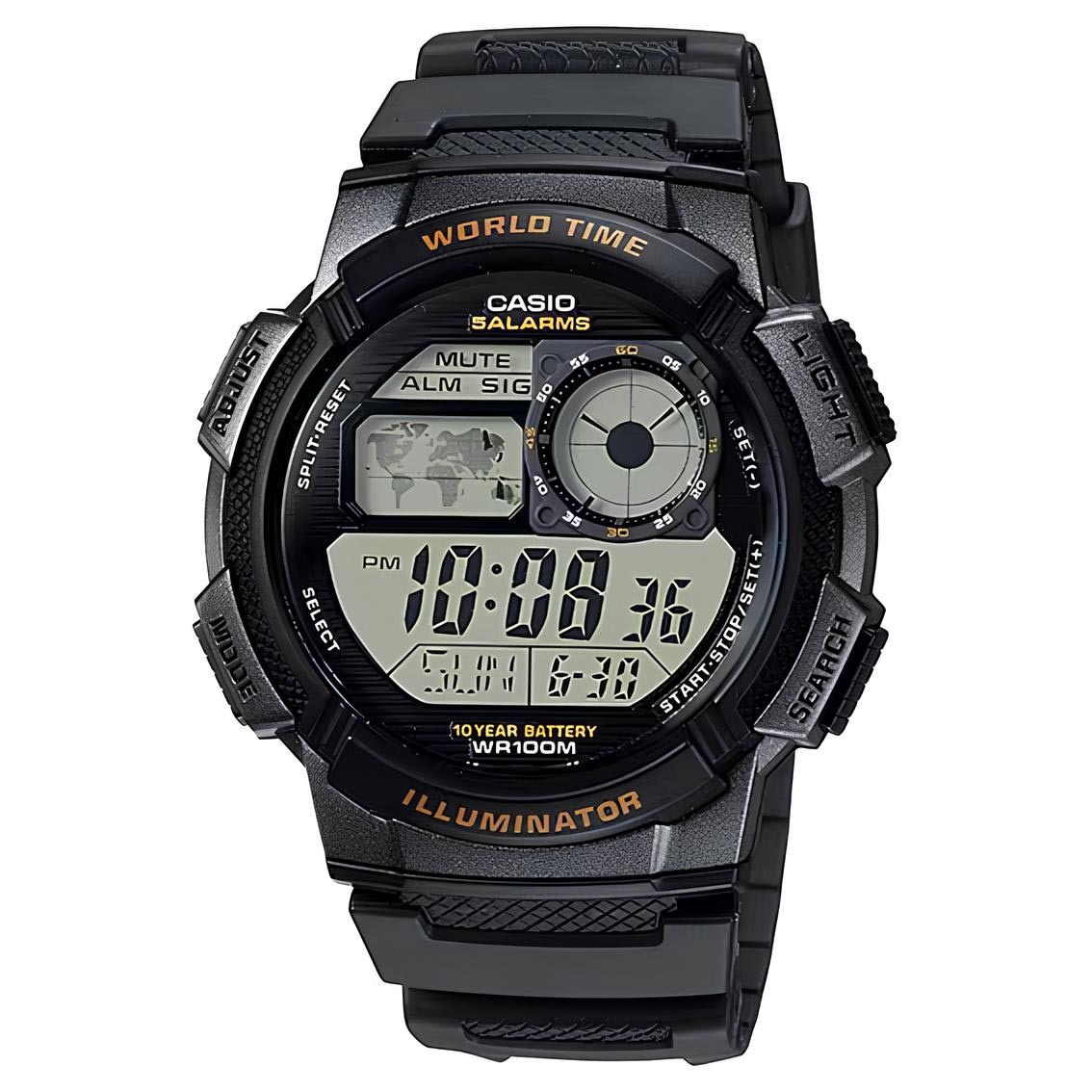 Casio Digital AE-1000W-1A Watch (10-Years Battery Life) (Black) - ozDigitalWatch