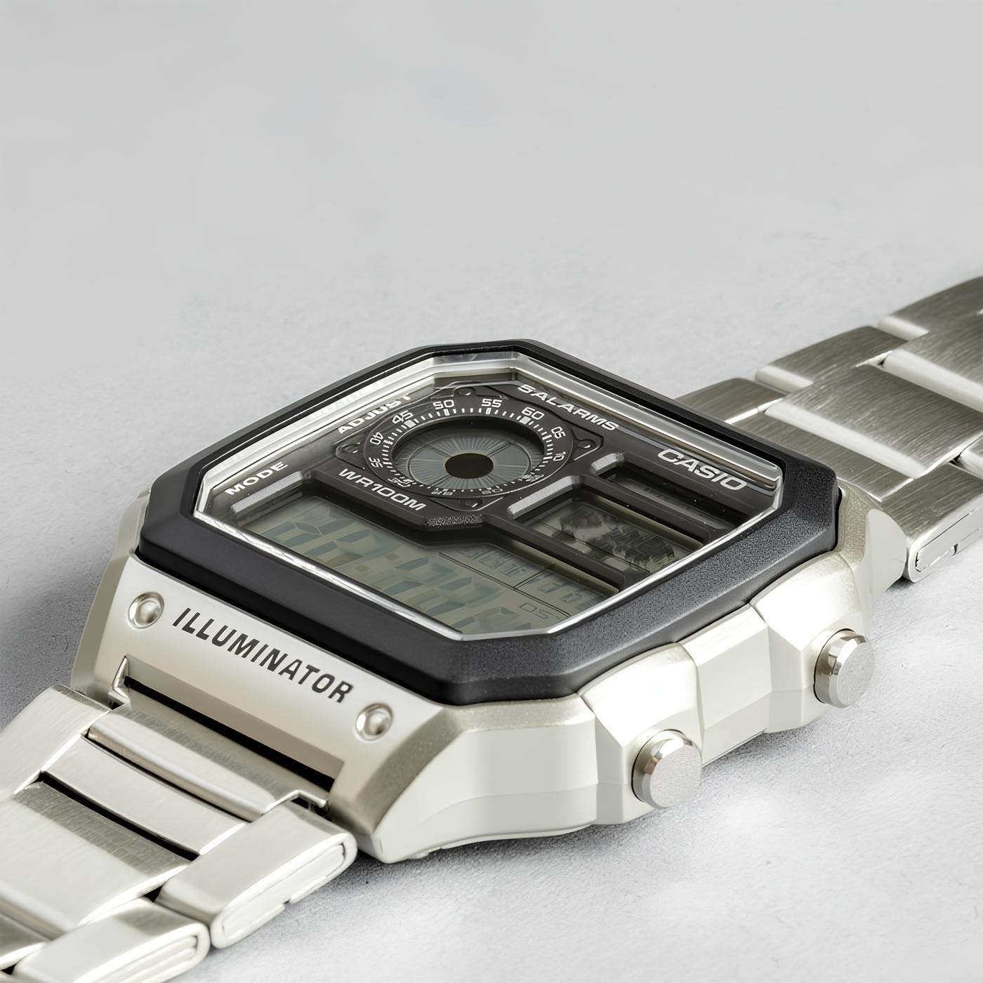 Casio Digital AE-1200WHD-1A World Map Alarm Men Watch (10-Year Battery) AE1200WHD-1A ozDigitalWatch