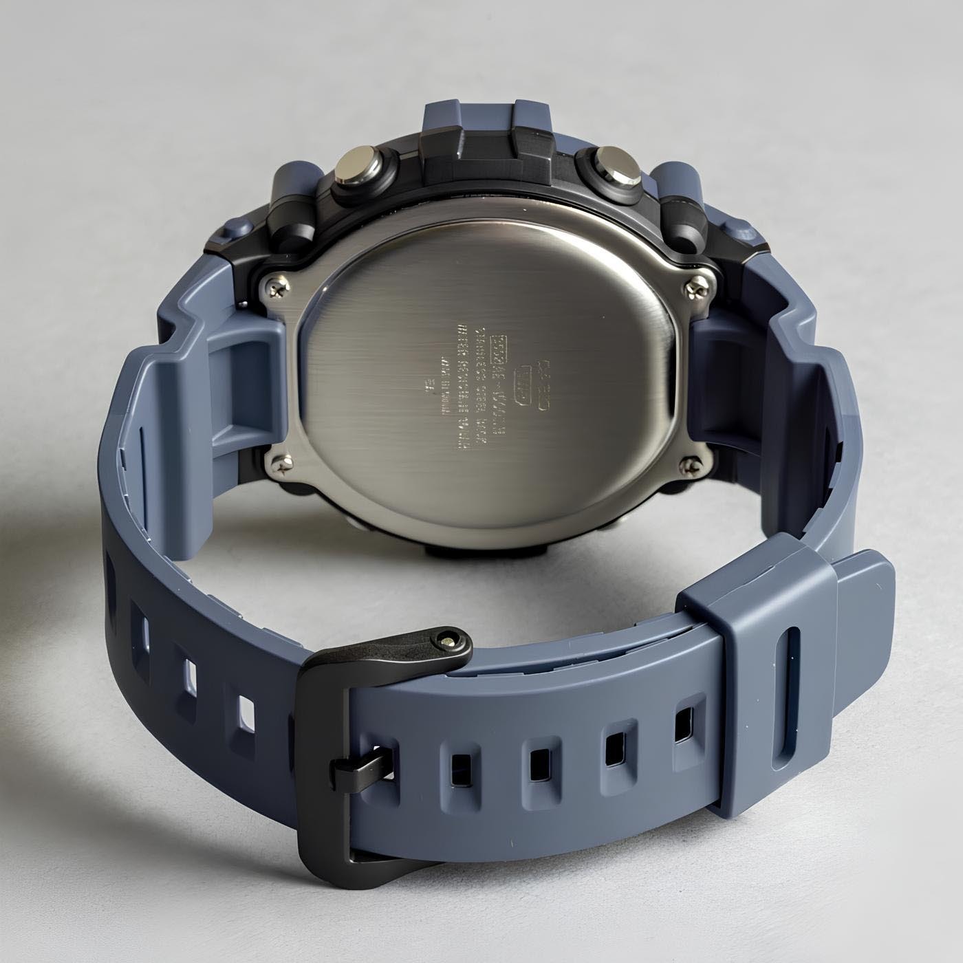 Casio Digital AE-1500WH-2A Blue Dural Time Wide Face Men Watch 10Y Battery ozdigitalwatch.com.au