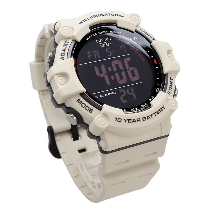 Casio Digital AE-1500WH-8B2V White Dual Time Digital Men's Watch