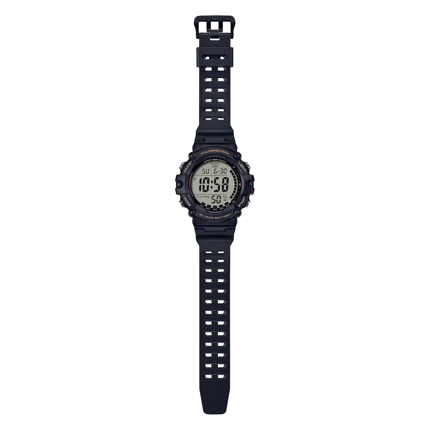 Casio Digital AE-1500WHX-1A Watch 10Y Battery Black Extra Long Band Version ozdigialwatch.com.au