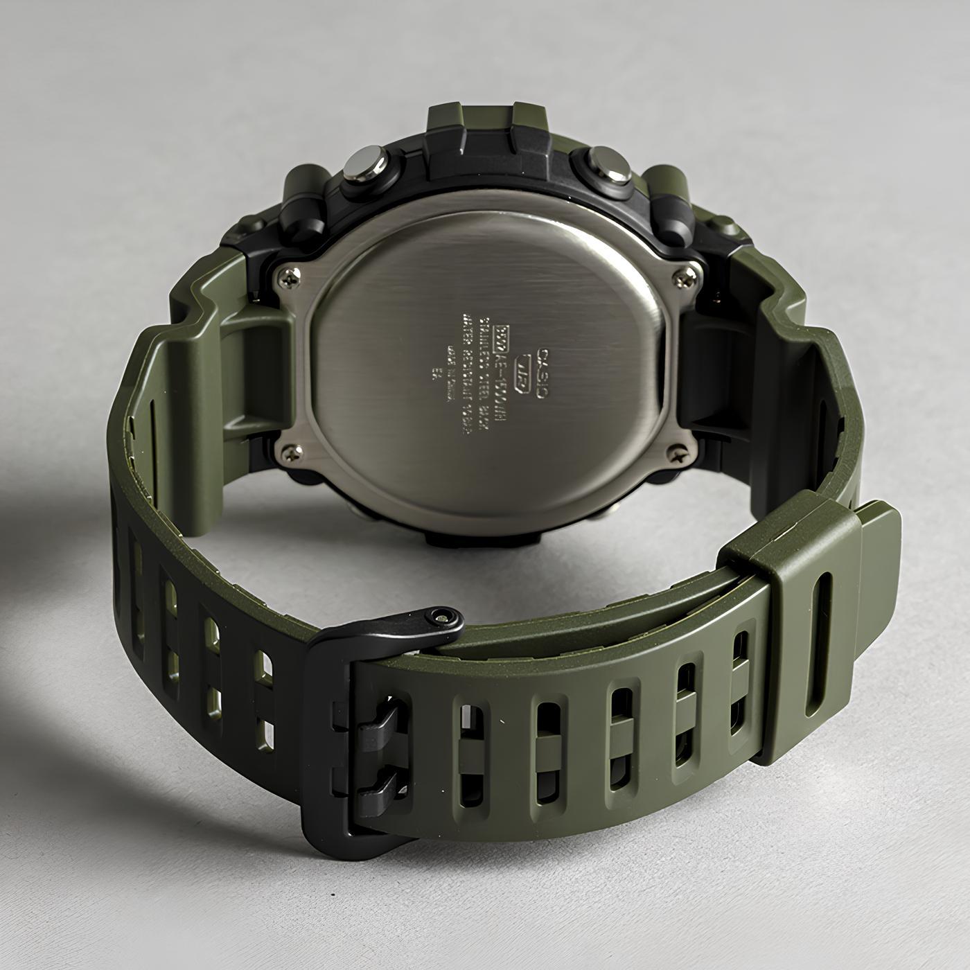 Casio Digital AE-1500WHX-3A Watch 10Y Battery Green Extra Long Band Version ozdigialwatch.com.au