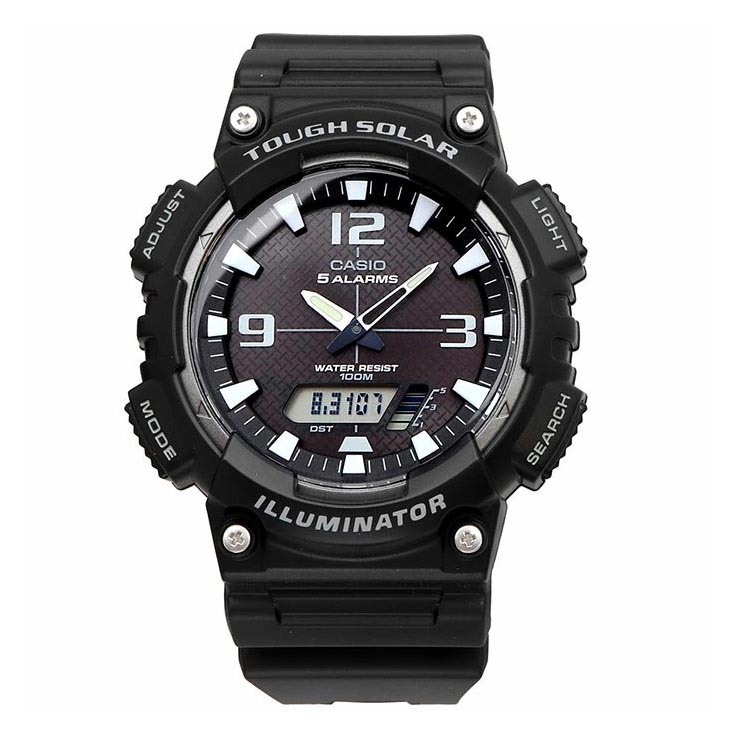 Casio AQ-S810W-1AV Black Solar Digital Men's Sport Watch 