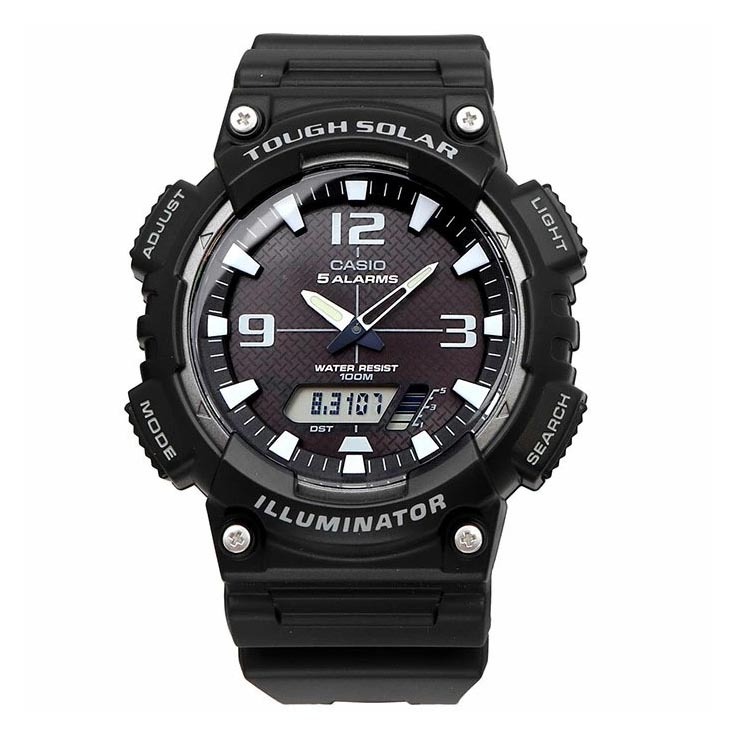 Casio AQ-S810W-1AV Black Solar Digital Men's Sport Watch 