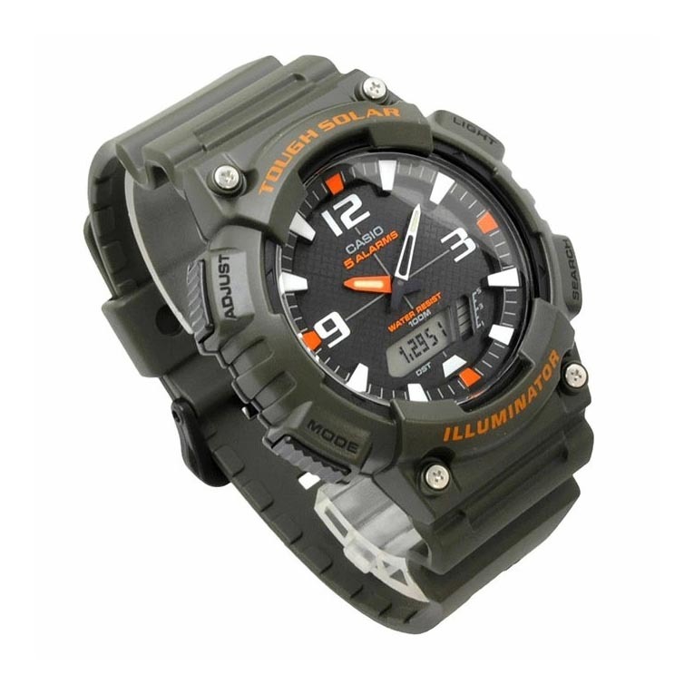 Casio AQ-S810W-3AV Solar Illuminator World Time Digital Men Sport Watch Green ozDigitalWatch.com.au