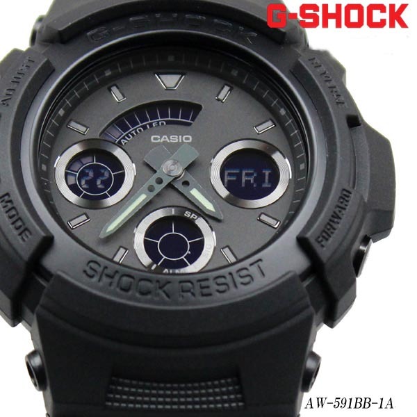 Casio G-Shock AW-591BB-1A Analog Digital Men Watch Black ozdigitalwatch.com.au
