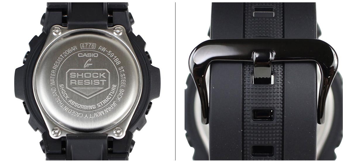 Casio G-Shock AW-591BB-1A Analog Digital Men Watch Black ozdigitalwatch.com.au