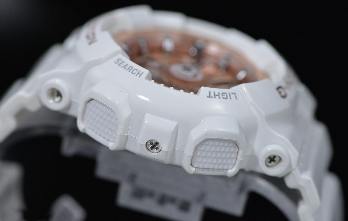Casio Baby-G BA-110X-7A1 Analog Digital Watch (White, Rose Gold) - ozDigitalWatch.com.au