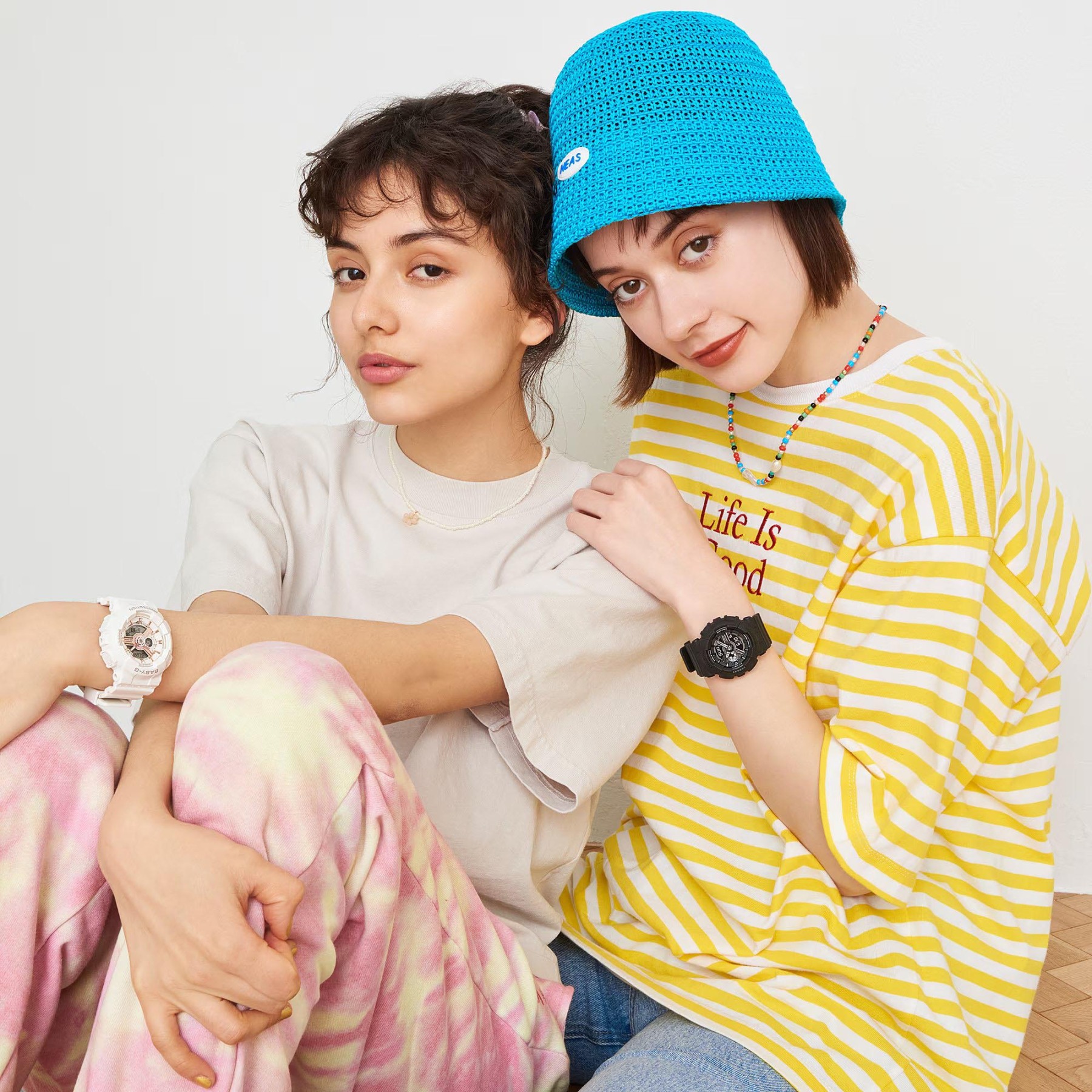 Casio Baby-G BA-110XRG-7A Analog Digital Watch (White x Rose Gold) BA110XRG-7A