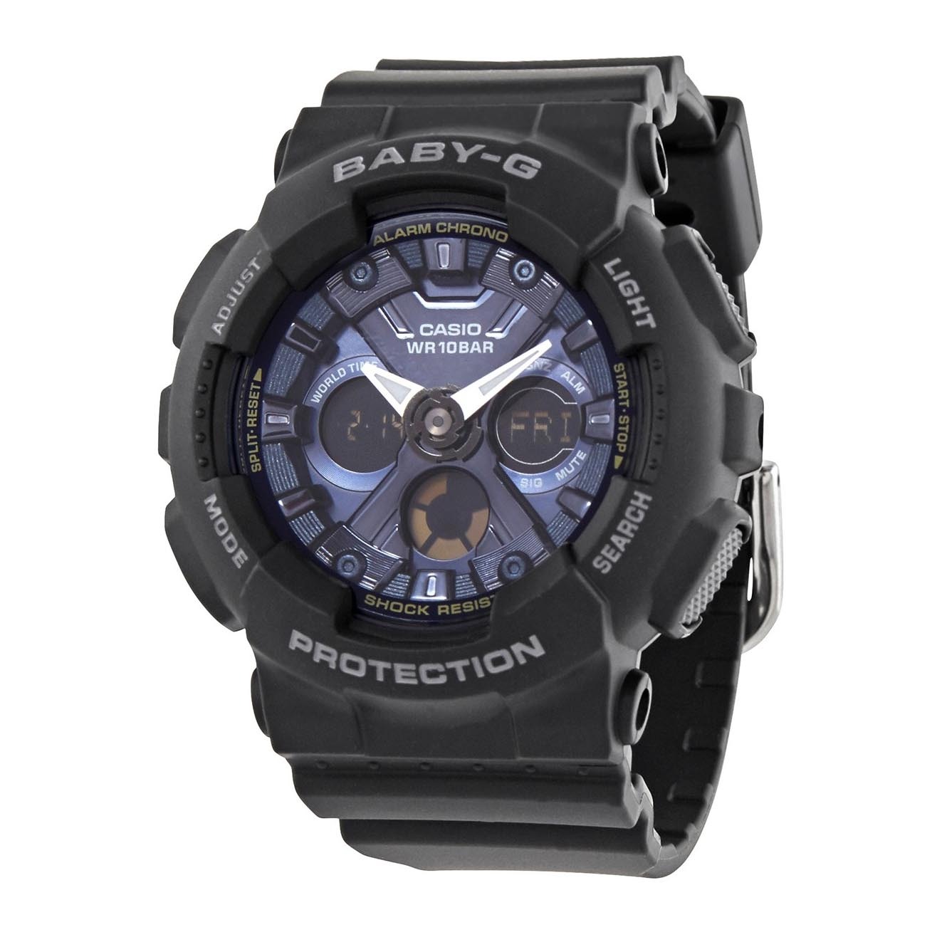 Casio Baby-G BA-130-1A2 Analog Digital Watch (Blue x Black) ozdigitalwatch.com.au