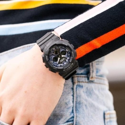 Casio Baby-G BA-130-1A2 Analog Digital Watch (Blue x Black) ozdigitalwatch.com.au