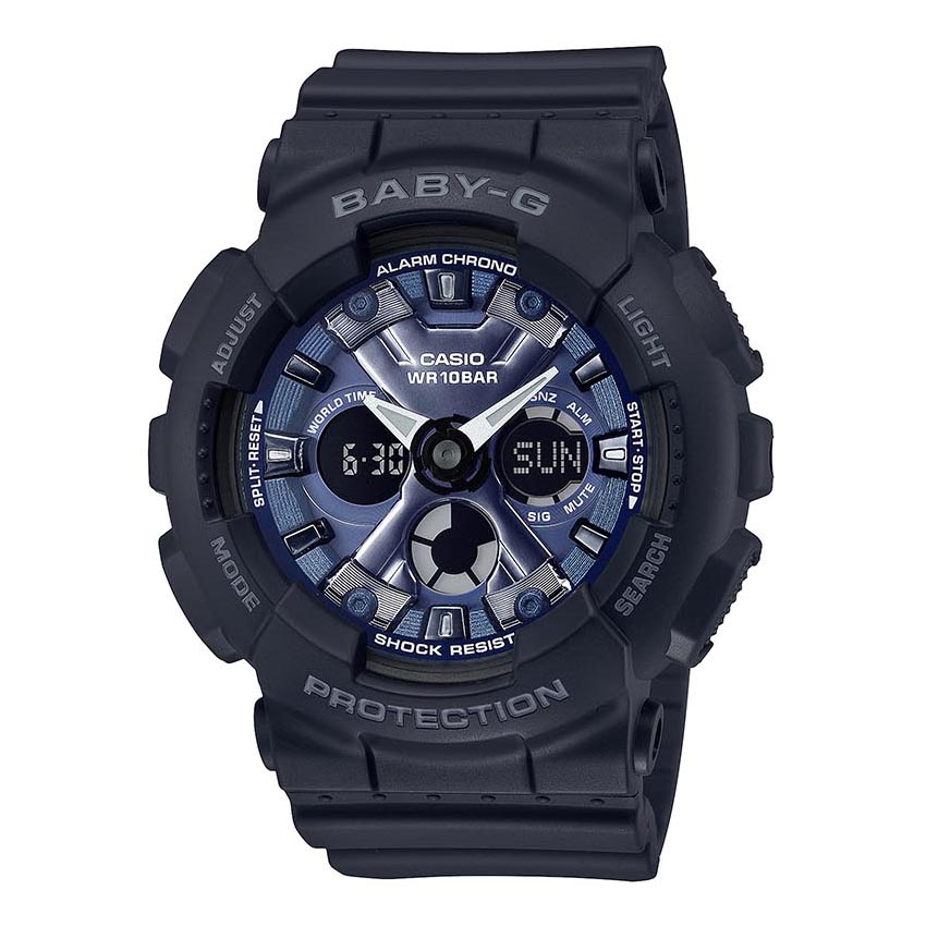 Casio Baby-G BA-130-1A2 Analog Digital Watch (Blue x Black) BA130-1A2