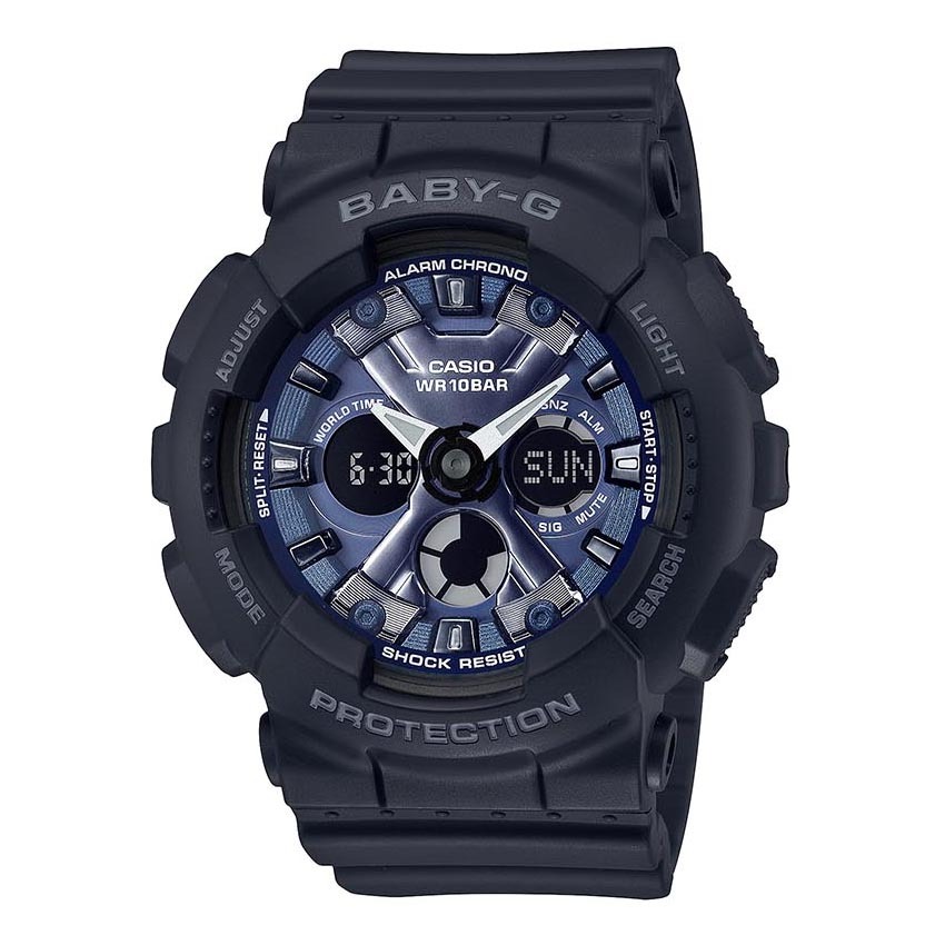 Casio Baby-G BA-130-1A2 Analog Digital Watch (Blue x Black) BA130-1A2
