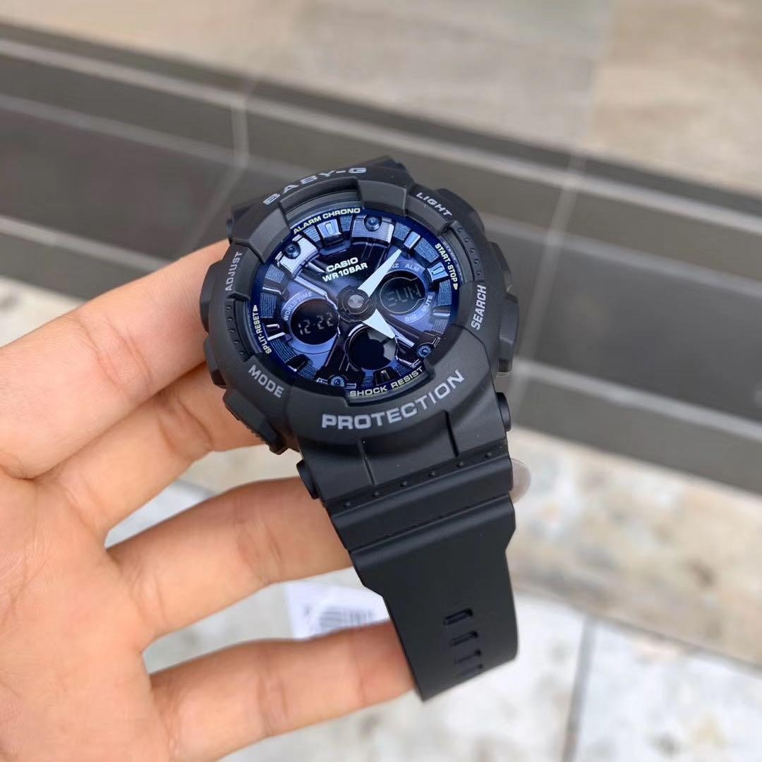 Casio Baby-G BA-130-1A2 Analog Digital Watch (Blue x Black) ozdigitalwatch.com.au