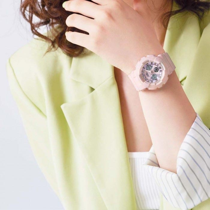 Casio Baby-G BA-130WP-4A Analog Digital Watch (Pink Icy Pastel) BA130WP-4A