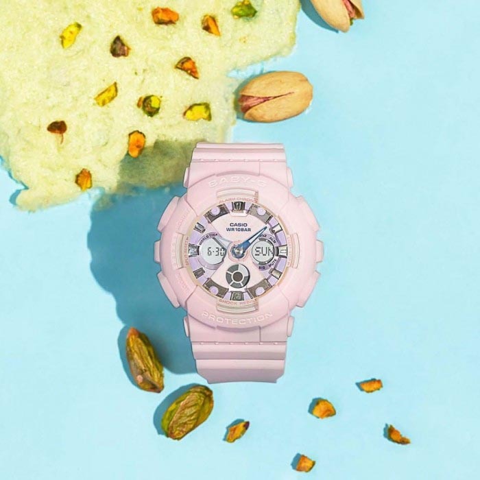 Casio Baby-G BA-130WP-4A Analog Digital Watch (Pink Icy Pastel) BA130WP-4A
