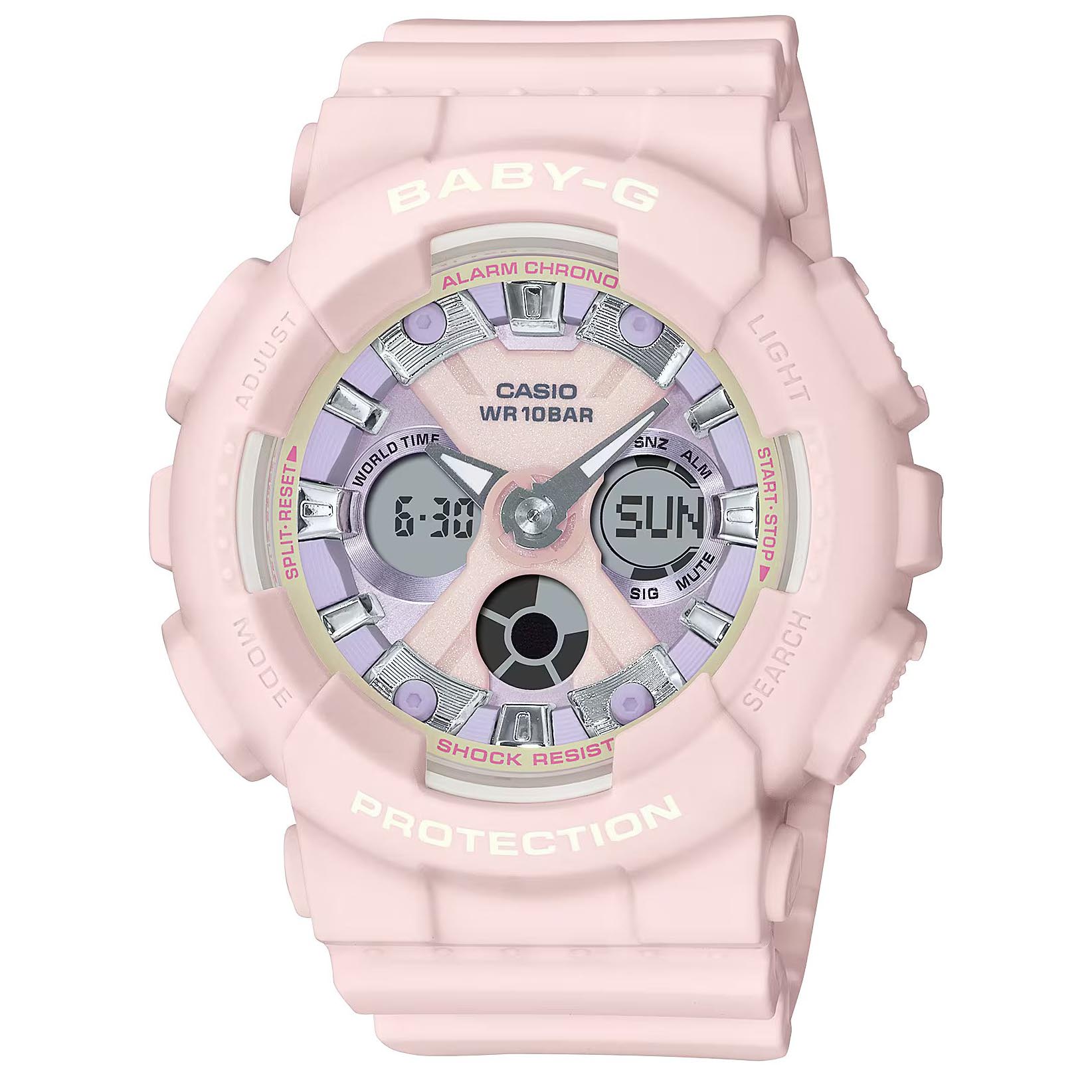Casio Baby-G BA-130WP-4A Analog Digital Watch (Pink Icy Pastel) BA130WP-4A
