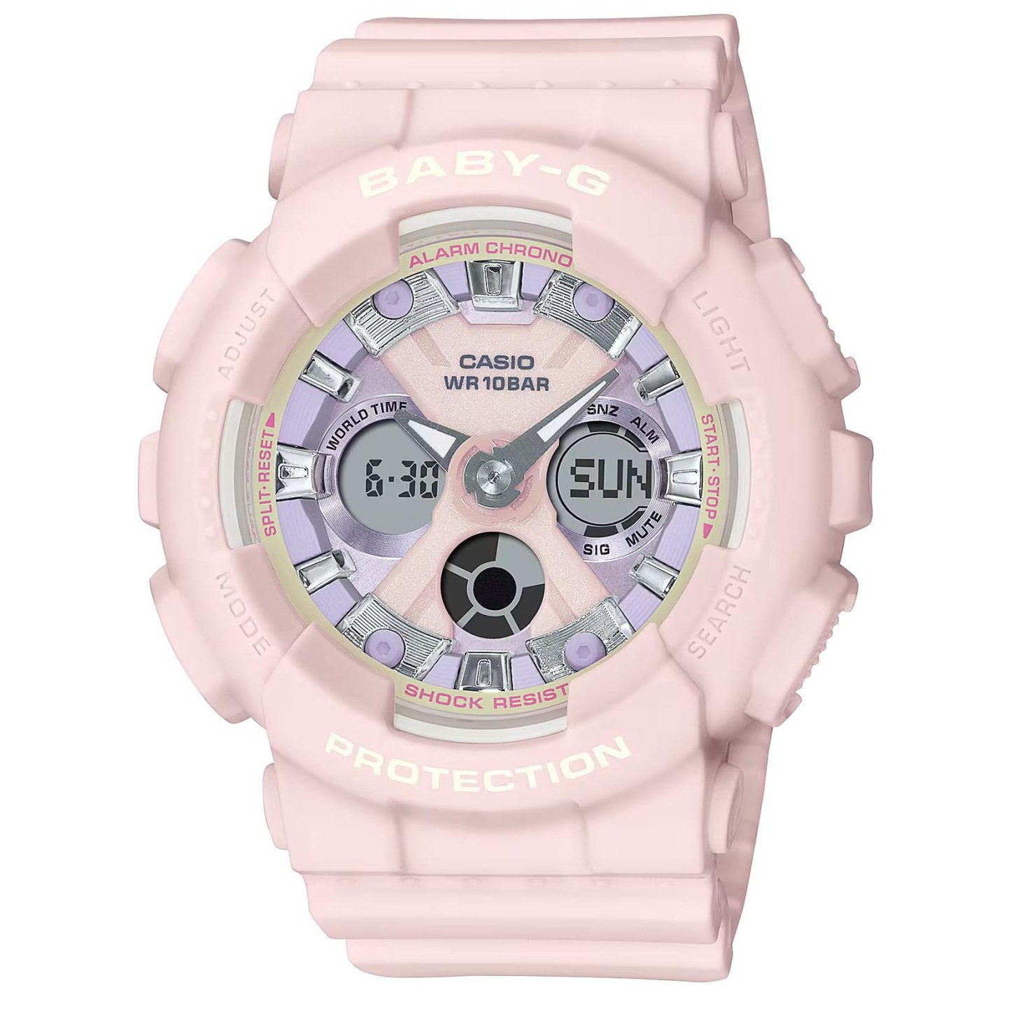 Casio Baby-G BA-130WP-4A Analog Digital Watch (Pink Icy Pastel) BA130WP-4A
