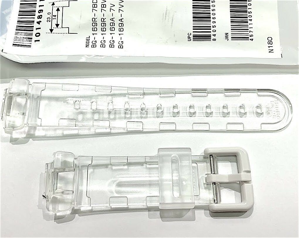 Casio Baby-G BG-169G-7B Genuine Replacement Band (Part No: 10148911) (Clear) BG169G