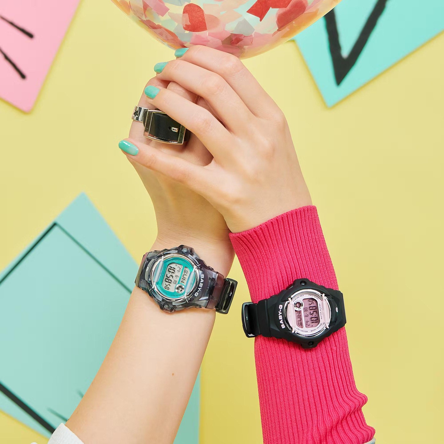 Casio Baby-G BG-169U-8B Digital 200m Ladies / Kids Watch (Black, Semi-Transparent)