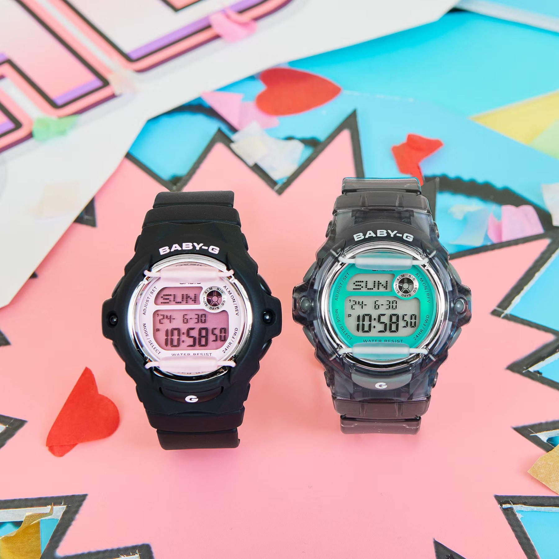 Casio Baby-G BG-169U-8B Digital 200m Ladies / Kids Watch (Black, Semi-Transparent)