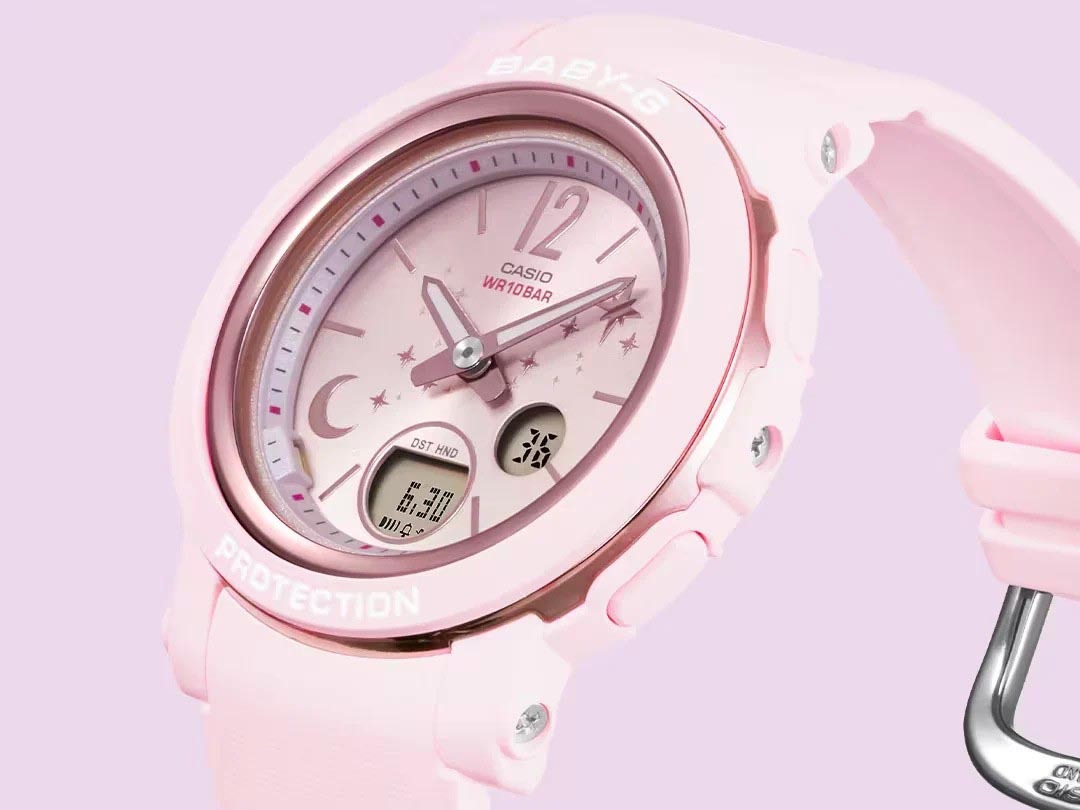 Casio Baby-G BGA-290DS-4A Analog Digital Women Watch Pink ozDigitalWatch.com.au
