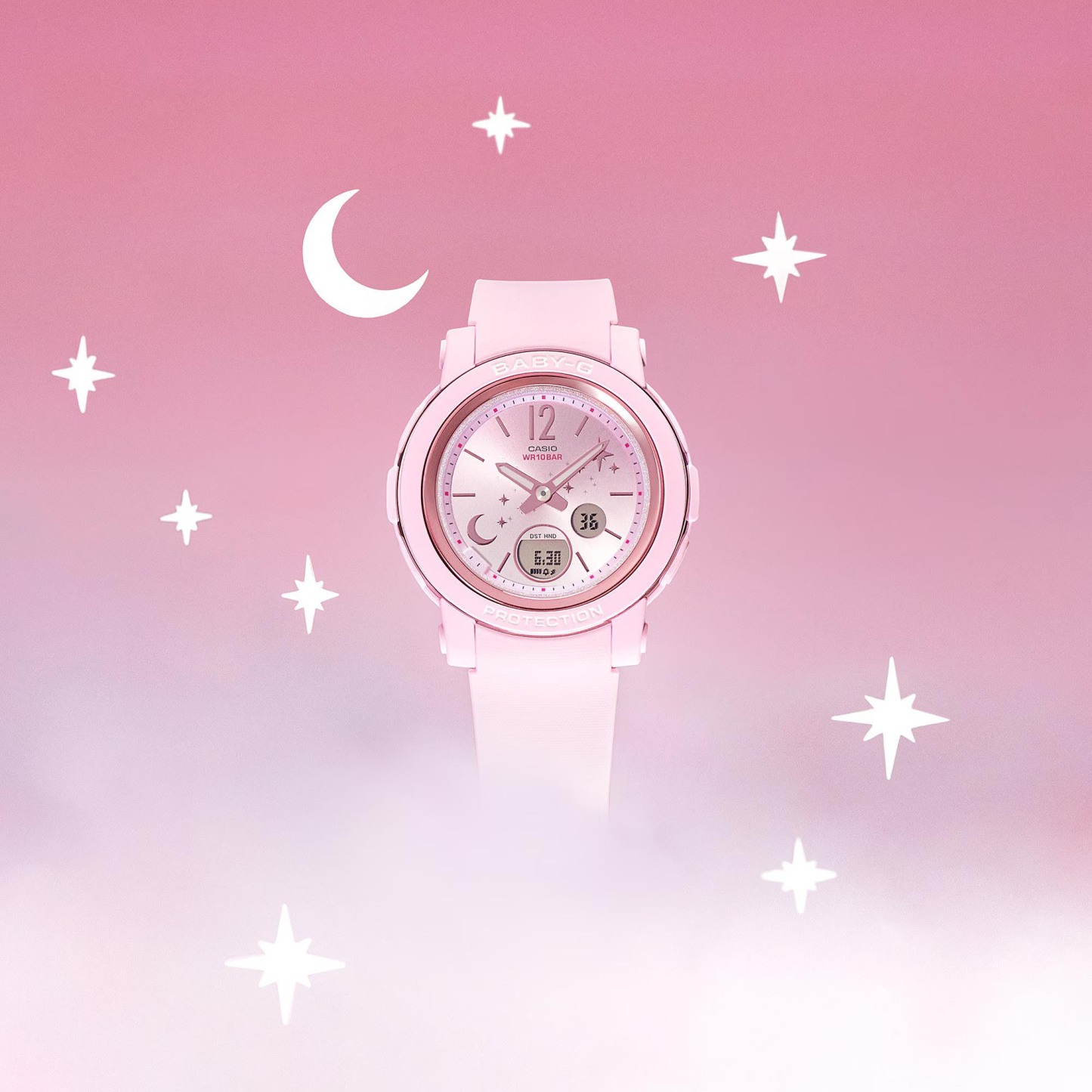 Casio Baby-G BGA-290DS-4A Analog Digital Women Watch Pink ozDigitalWatch.com.au