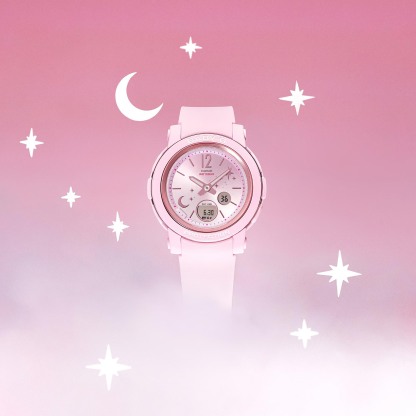 Casio Baby-G BGA-290DS-4A Analog Digital Women Watch Pink ozDigitalWatch.com.au