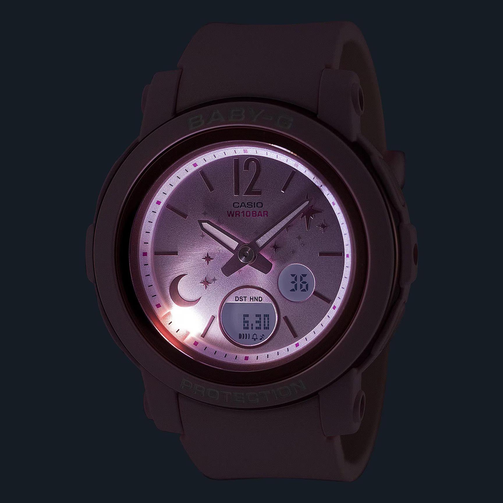 Casio Baby-G BGA-290DS-4A Analog Digital Women Watch Pink ozDigitalWatch.com.au