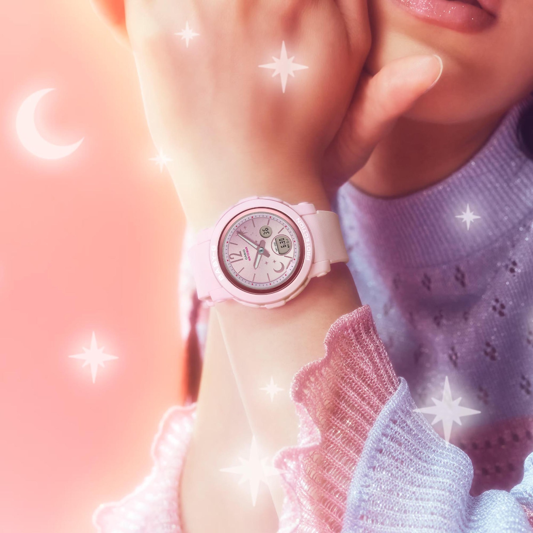 Casio Baby-G BGA-290DS-4A Analog Digital Women Watch Pink ozDigitalWatch.com.au