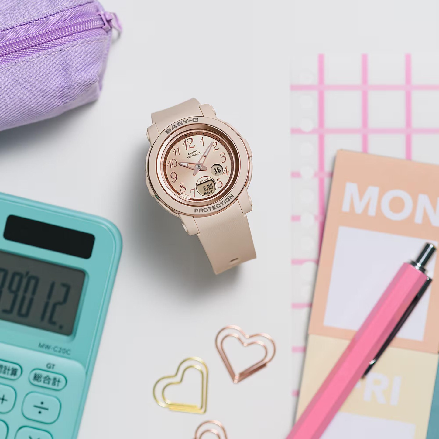 Casio Baby-G BGA-290SA-4A Analog Digital Watch (Pink) BGA290SA-4A