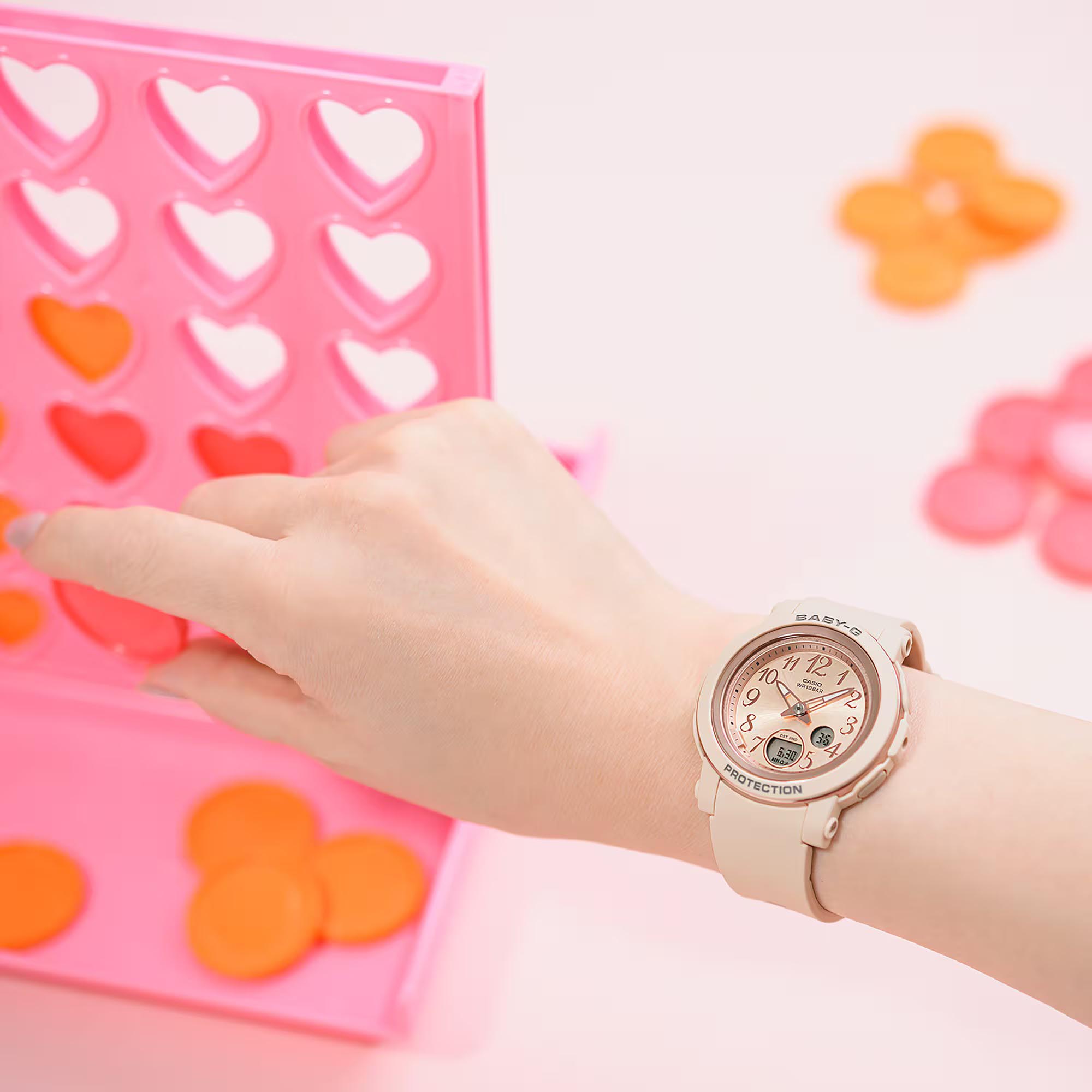 Casio Baby-G BGA-290SA-4A Analog Digital Women's Watch (Pink Beige x Pink Gold) BGA290SA-4A