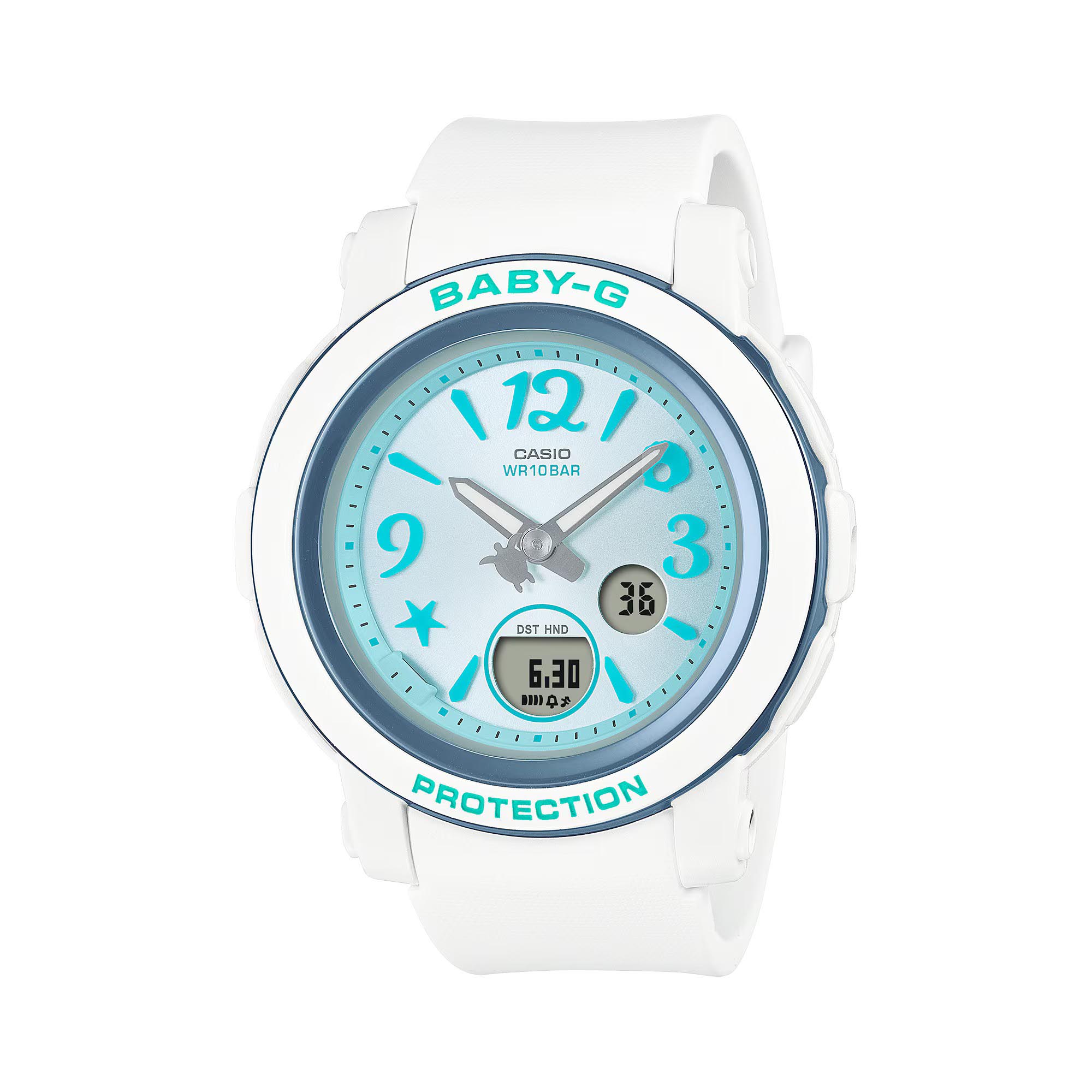 Casio Baby-G BGA-290US-2A Analog Digital Watch (White x Blue) BGA290US-2A