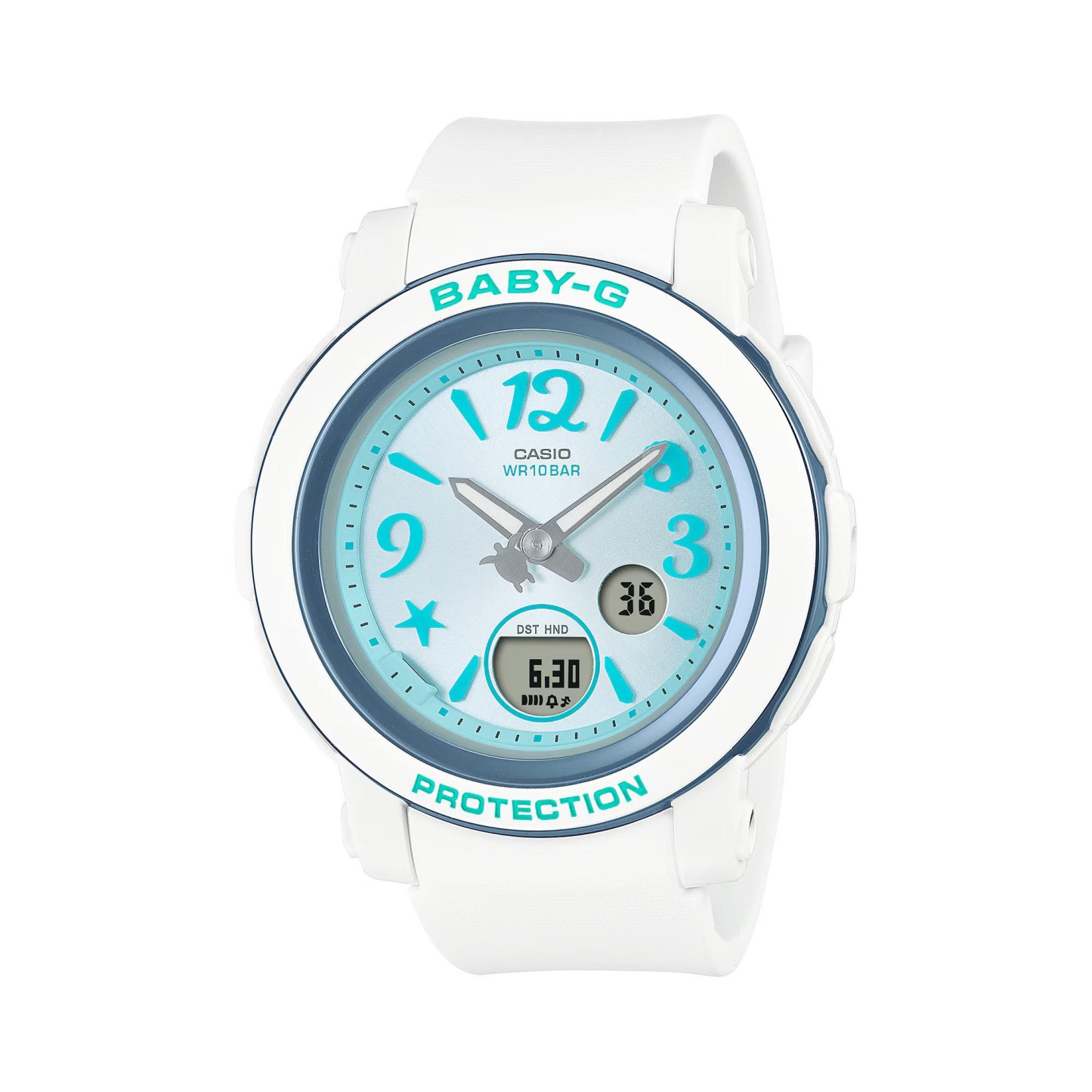 Casio Baby-G BGA-290US-2A Analog Digital Watch (White x Blue) BGA290US-2A