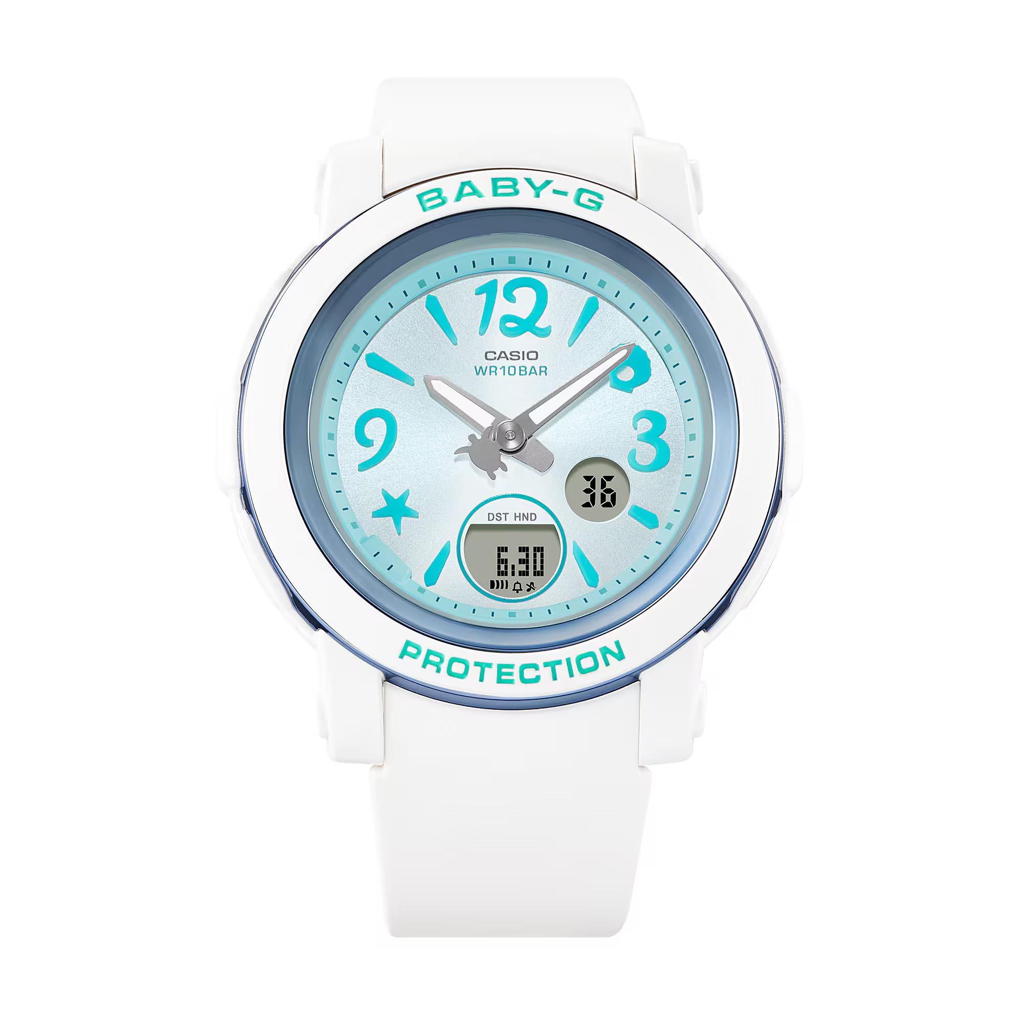 Casio Baby-G BGA-290US-2A Analog Digital Watch (White x Blue) BGA290US-2A